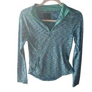 Atheltic Women’s Teal/Blue Patterned Long Sleeve Top